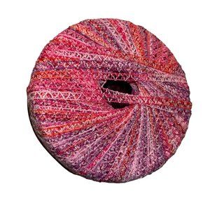 Filati FF KARNAK Cotton Nylon Multicolor DK Ribbon Yarn Pink Purple Red